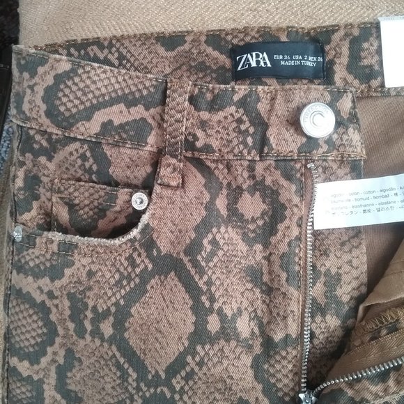 🌞 Zara Women's Hi-Rise Skinny Jeans, New! Size 8 - Picture 4 of 10
